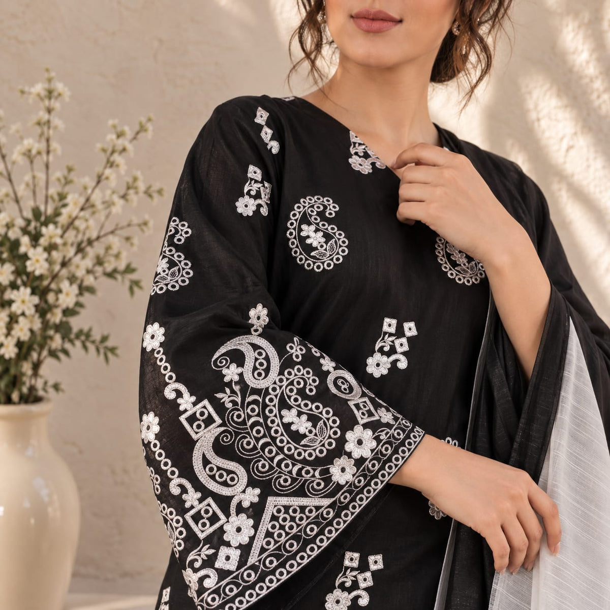 Summer Stitched 3PCs Embroidered Lawn Dress - TS 04