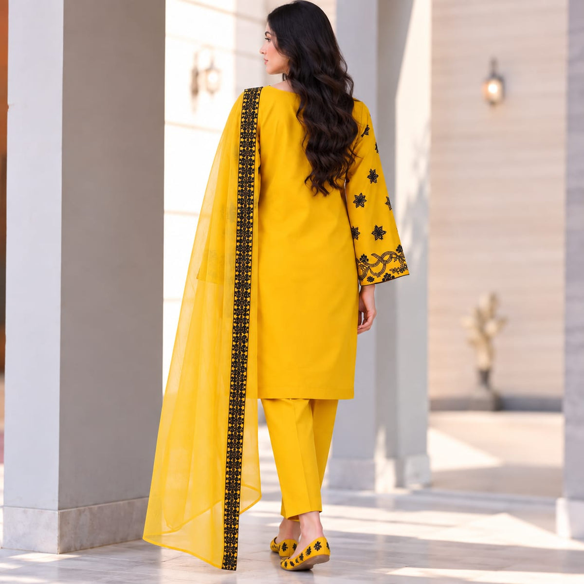 Summer Stitched 3PCs Embroidered Lawn Dress   - TS 17
