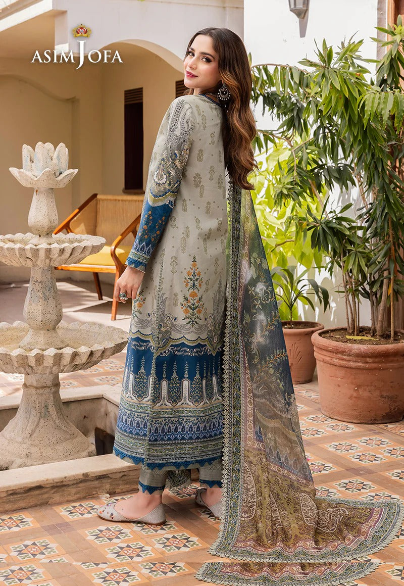 Summer Unstitched 3PCs Digital Printed Lawn Dress With Digital Printed Lawn Dupatta - 472