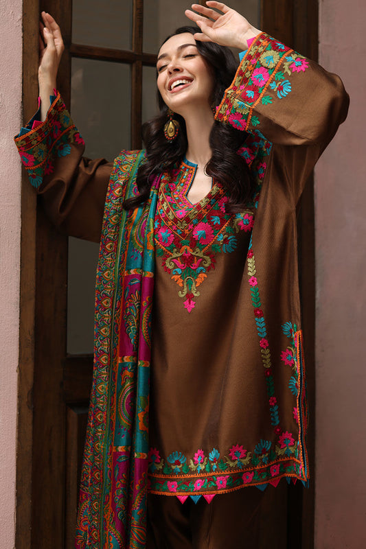 Lawn 3 Piece Embroidered Dress - 382