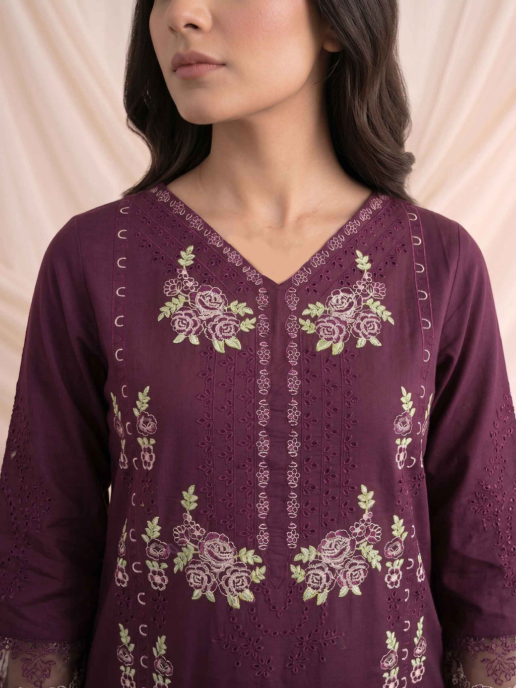 Summer Stitched 3 Piece Embroidered Lawn Dress - TS 02
