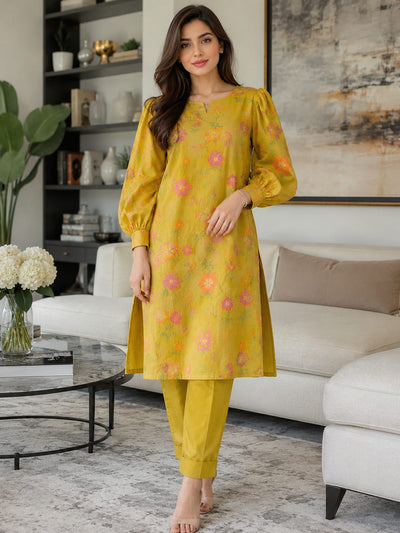 Summer Unstitched 2PCs Embroidered Lawn Dress  - 388
