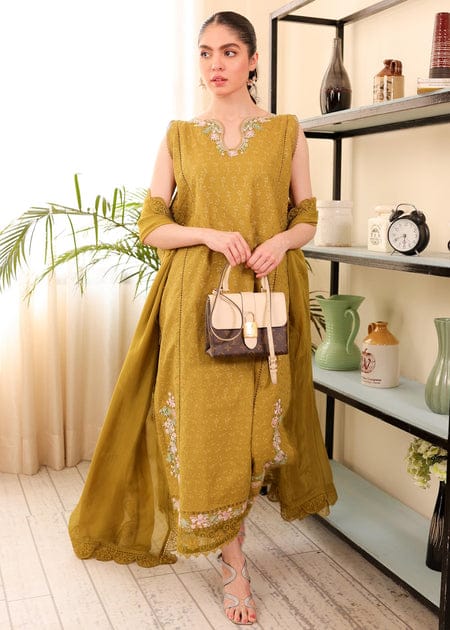 Chiffon Unstitched 3 Piece Embroidered Dress - 165