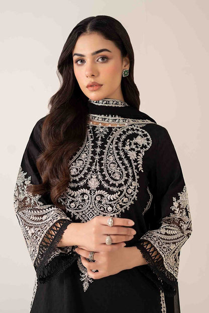 Summer Unstitched 3PCs Embroidered Lawn Dress With Chiffon Dupatta - 485