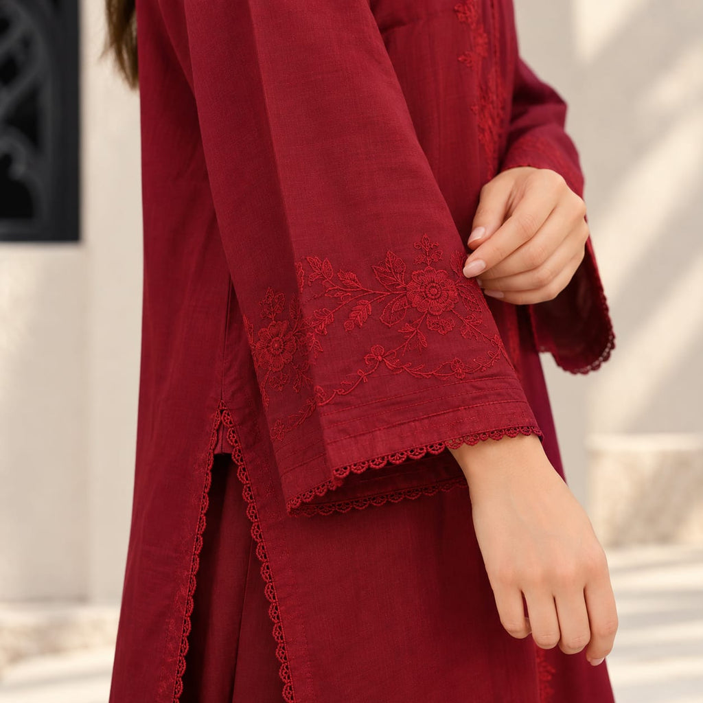 Summer Stitched 2 Piece Embroidered Lawn Dress  -TS 21