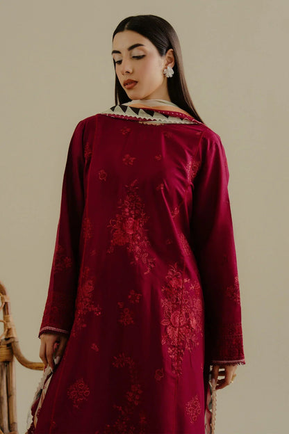 Dhanak 3 Piece Embroidered Dress - 419
