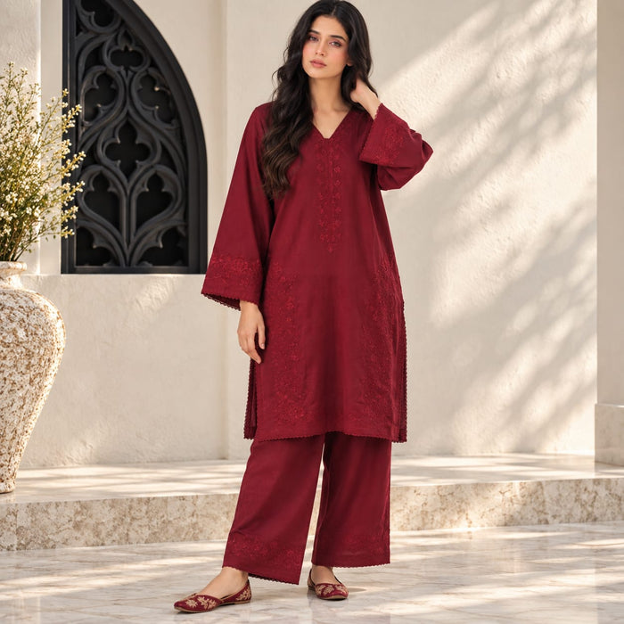 Summer Stitched 2 Piece Embroidered Lawn Dress  -TS 21