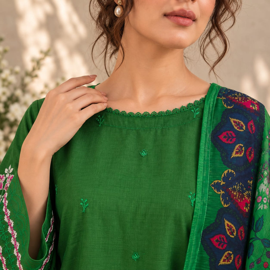 Summer Stitched 3PCs Embroidered Lawn Dress - TS 09