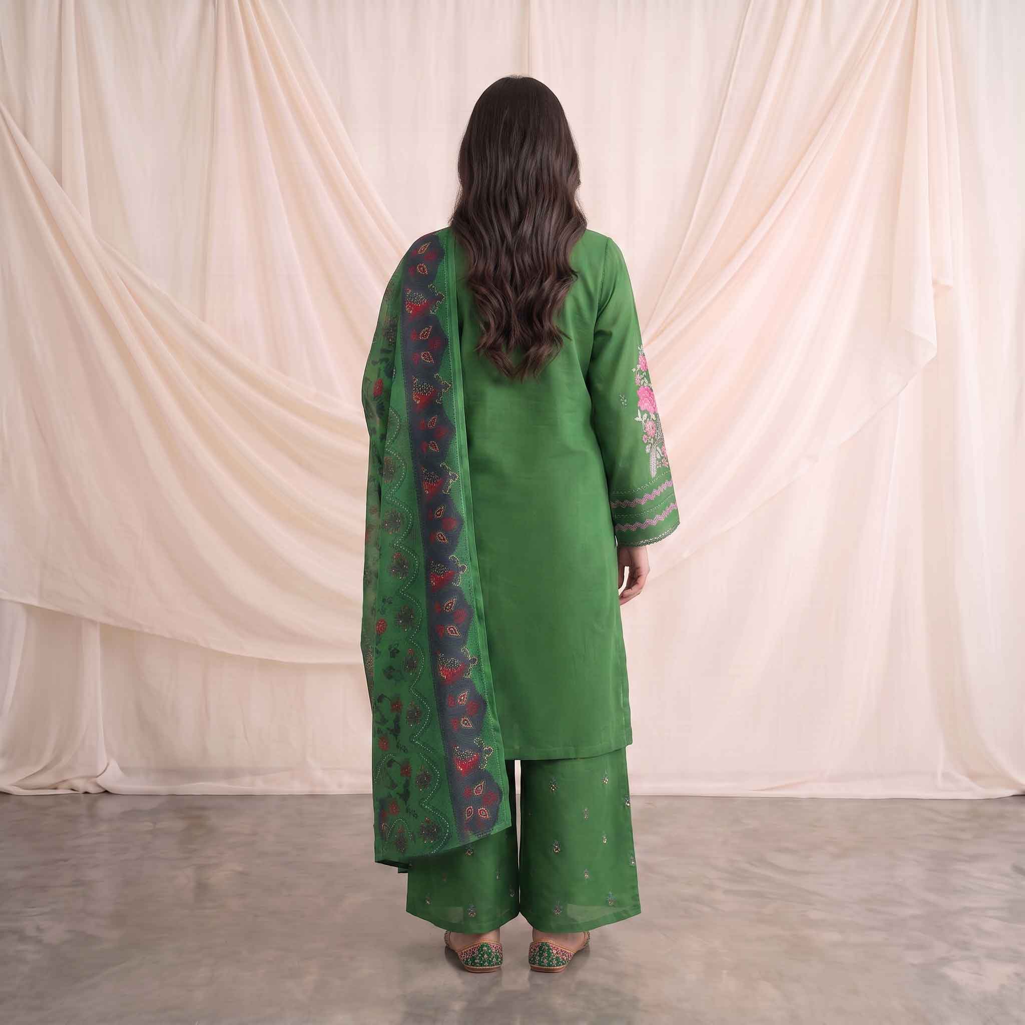 Summer Stitched 3PCs Embroidered Lawn Dress - TS 09