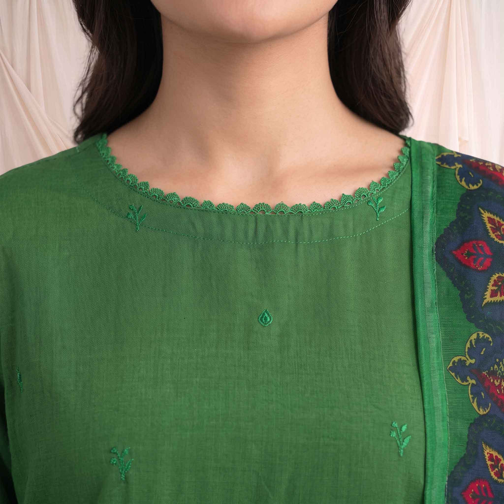 Summer Stitched 3PCs Embroidered Lawn Dress - TS 09