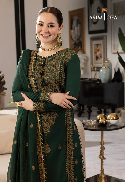 unstitched 3 piece embroidered Dhanak Winter suit -219
