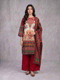 Winter Stitched 3PC Karandi Digital Print Dress - TW 08
