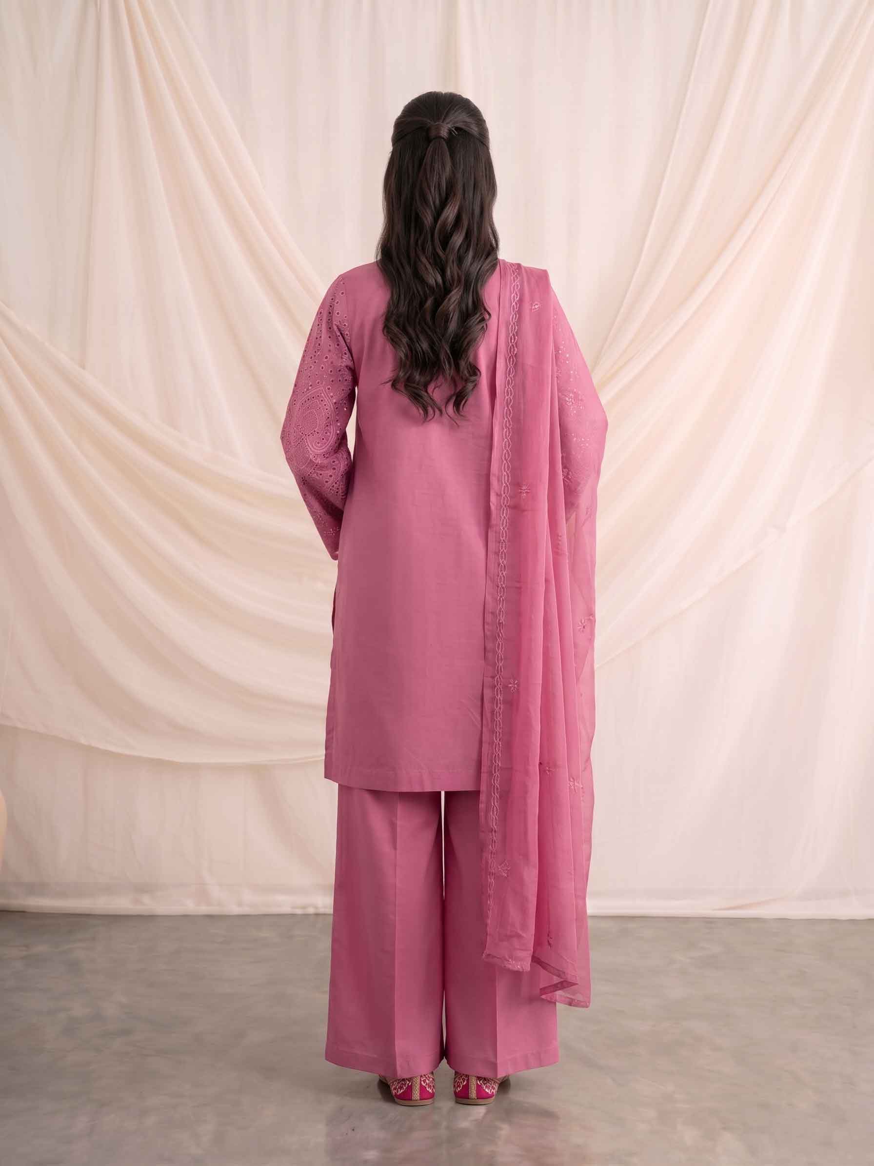 Summer Stitched 3PCs Embroidered Lawn Dress   - TS 07
