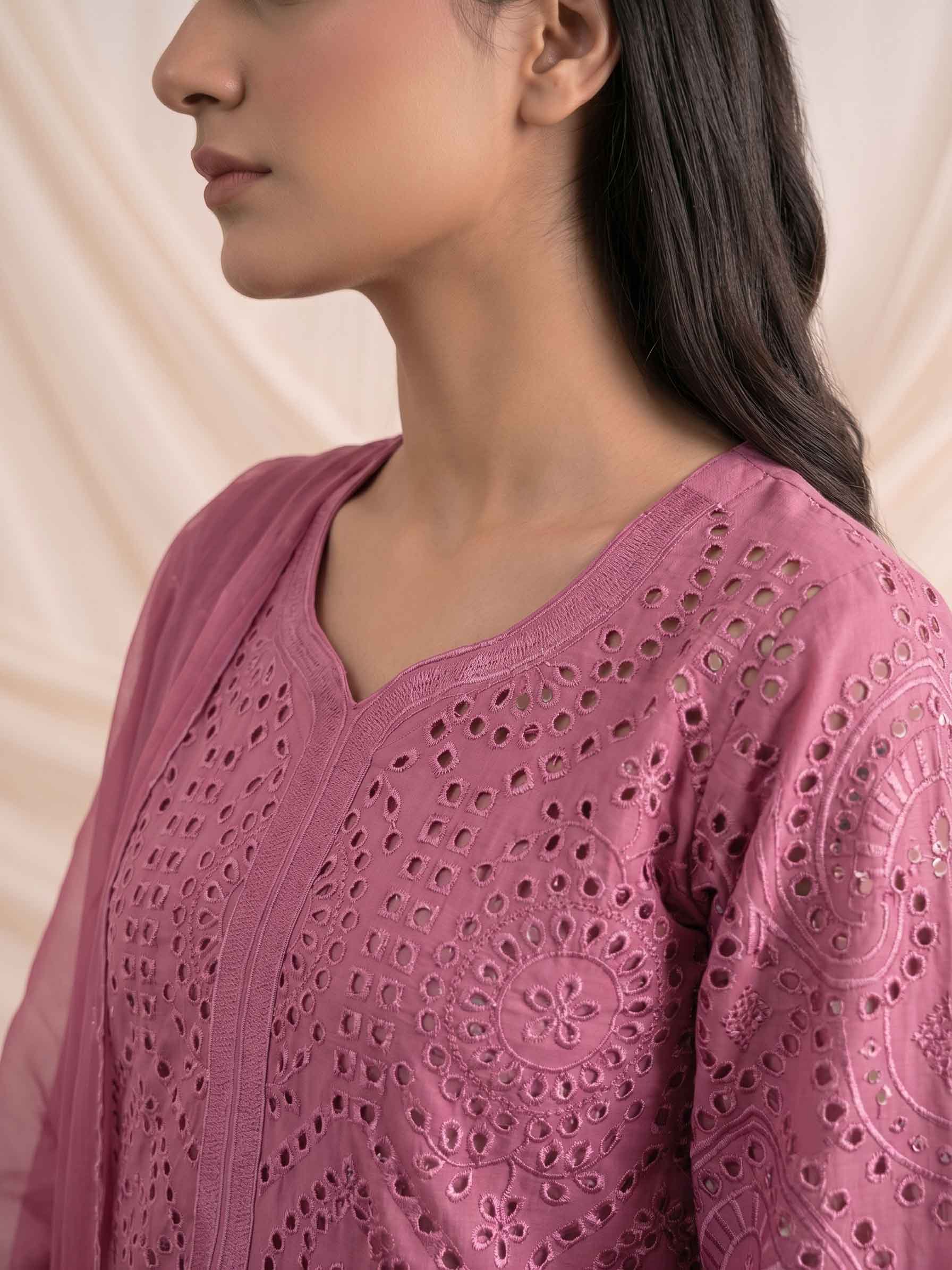 Summer Stitched 3PCs Embroidered Lawn Dress   - TS 07