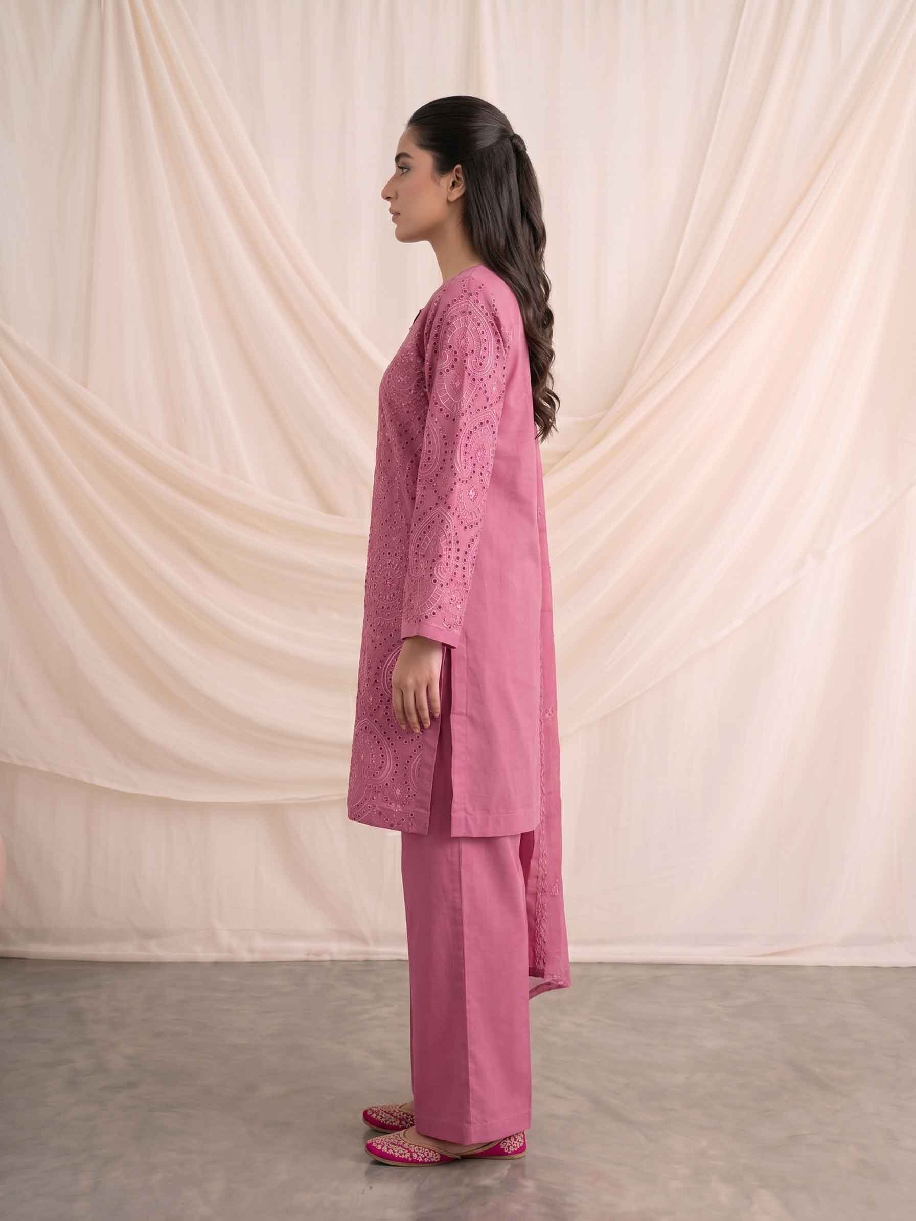 Summer Stitched 3PCs Embroidered Lawn Dress   - TS 07
