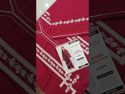 Summer Unstitched 2PCs Embroidered Lawn Dress - 367