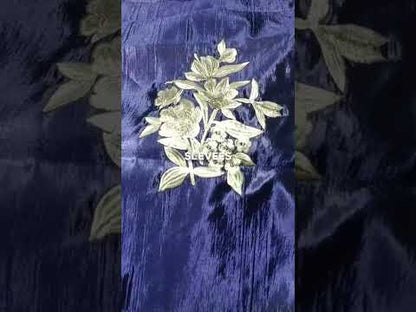 Kataan Silk 3 Piece Embroidered Lehenga - 394