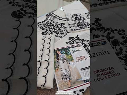 Lawn 3 Piece Embroidered Dress -174