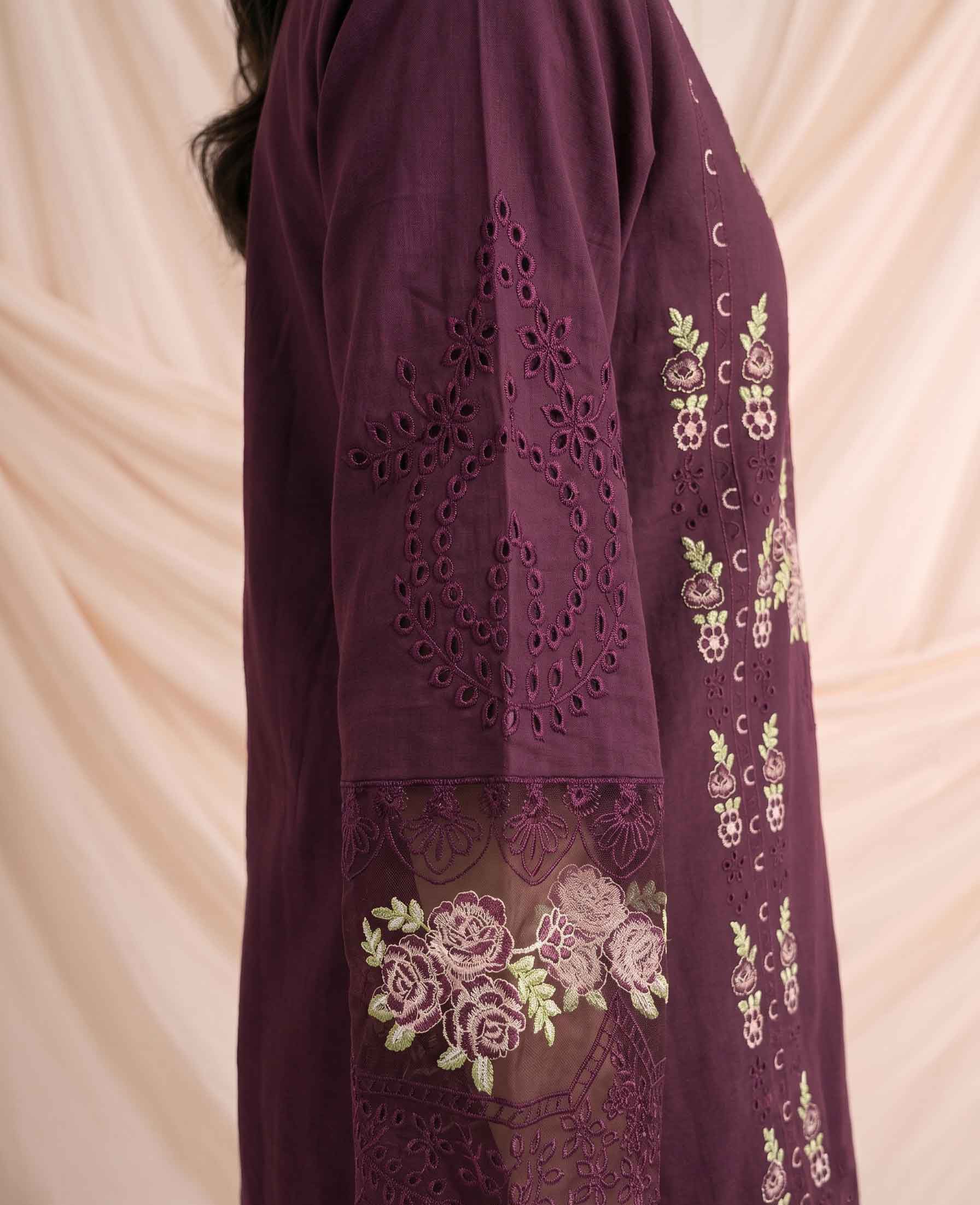 Summer Stitched 3 Piece Embroidered Lawn Dress - TS 02