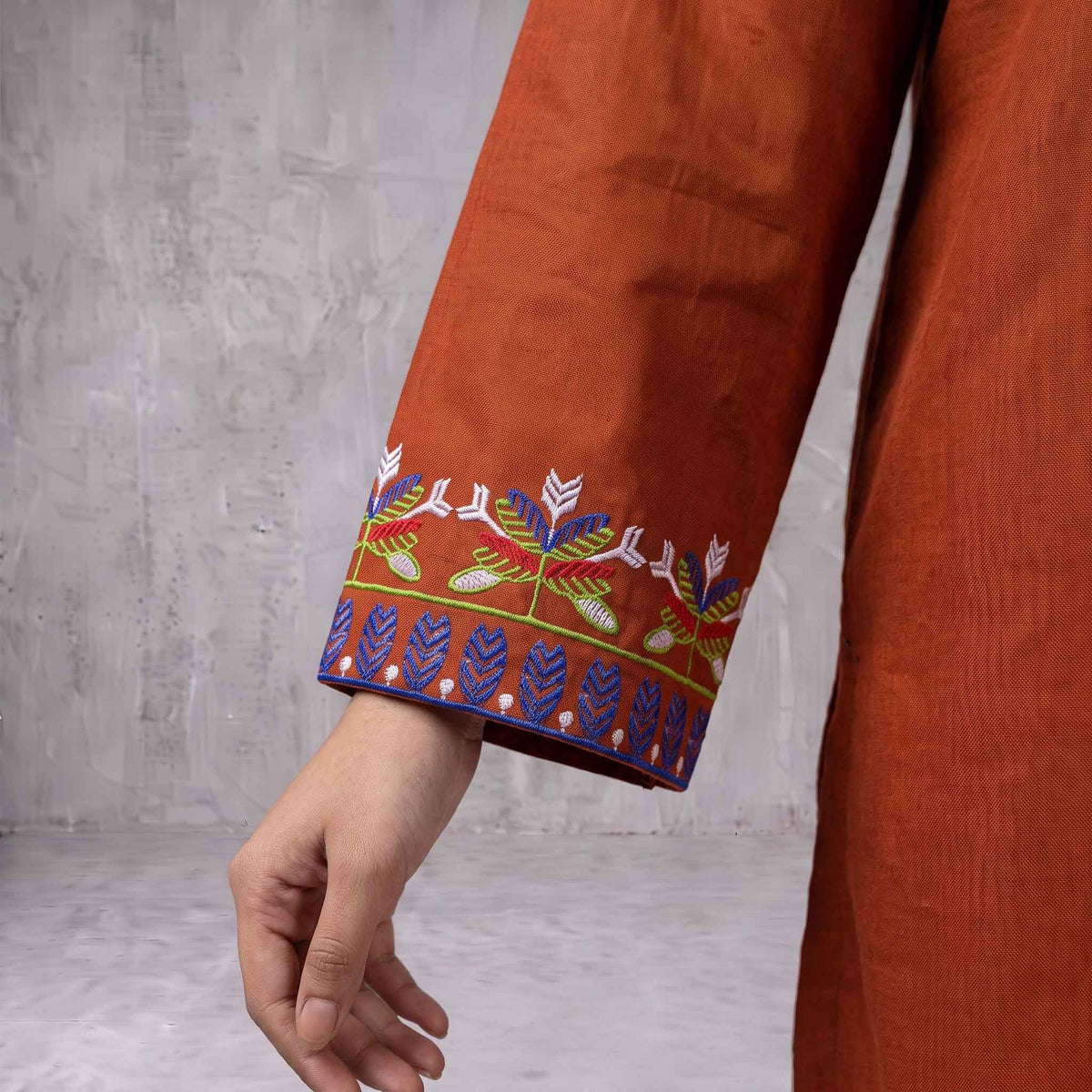 Winter Stitched 3PC Dhanak Embroidered Suit - TW 16