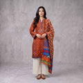 Winter Stitched 3PC Dhanak Embroidered Suit - TW 16