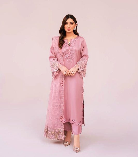 Cotton Khaddar Unstitched Embroidered 3 Piece - 8