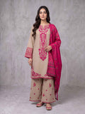 Winter Stitched 3PC Dhanak Embroidered Suit - TW 13