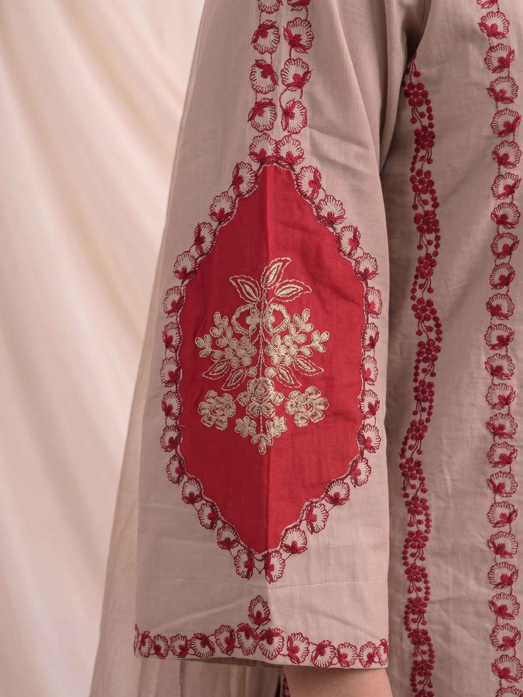 Summer Stitched 3 Piece Embroidered Lawn Dress - TS 10