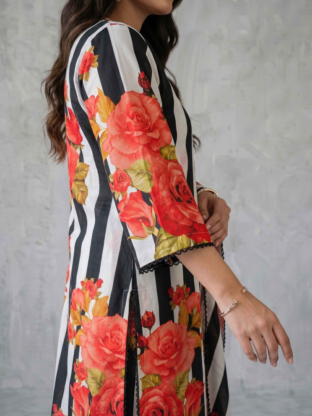 Winter Stitched 3PC Karandi Digital Print Dress - TW 07